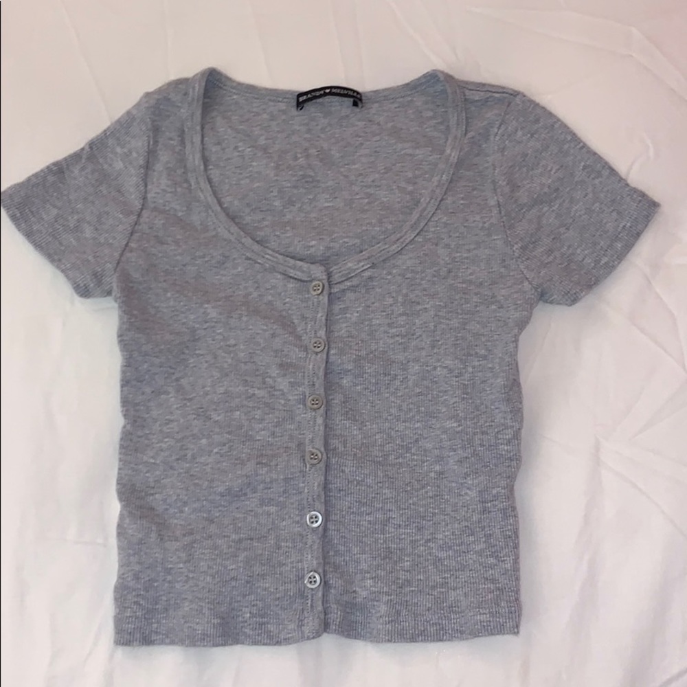 Gray Brandy Zelly Top